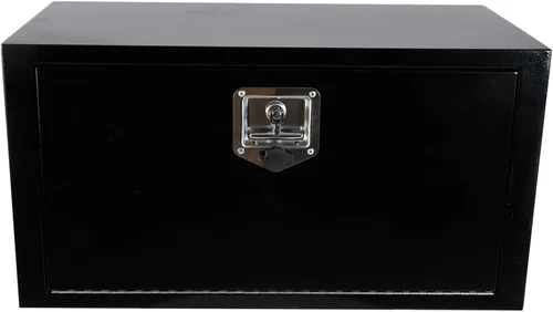 Miniatura 12 de Caja de herramientas de acero para debajo del cuerpo del camión, organizador de caja de herramientas de 18 x 12 x 14 con cerradura y llaves