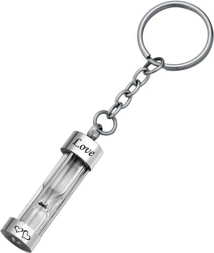 Miniatura 33 de Llavero de reloj de arena para cenizas, colgante de urna conmemorativa, recuerdo de cremación, joyería para tía, Aunt