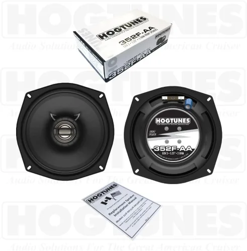Miniatura 6 de Hogtunes 352F-AA bocinas frontales de 13,3 cm (paquete de 2), compatibles con motocicletas Harley-Davidson 1998-2013