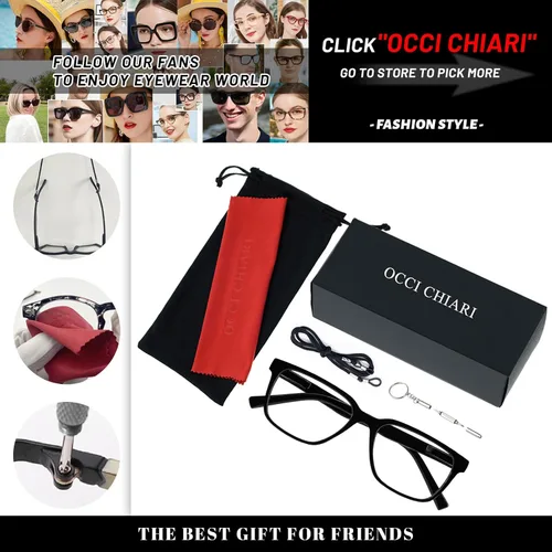 Miniatura 6 de OCCI CHIARI Lentes de lectura con bloqueo de luz azul para hombres XL cómodos