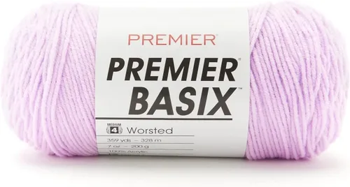 Miniatura 32 de Premier Yarns Basix, hilo de estambre sólido, hecho de acrílico, hilo ideal para ganchillo y tejer, Pecan, 359 yardas 1115-35 Pecan