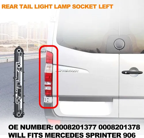 Miniatura 4 de Placa de circuito de la luz trasera del automóvil izquierda compatible con Mercedes Benz Sprinter 906 OE 0008201378