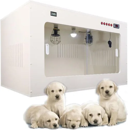 Miniatura 9 de Caja de incubadora de mascotas, criador de mascotas grande, perro de guardería, soplado de circulación tridimensional, incubadora de gatos para Negro