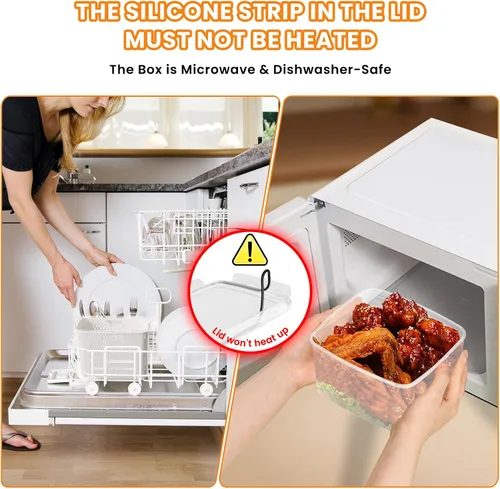 Miniatura 4 de Recipientes de almacenamiento de frutas para nevera, 5 recipientes para poduce para refrigerador, con cesta de drenaje extraíble, mantiene la fruta