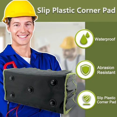 Miniatura 7 de Bolsa de Herramientas Plegable de Boca Abierta de 16 Pulgadas, Bolsas de Herramientas para Hombres de Servicio Pesado, Portaherramientas Bolsa