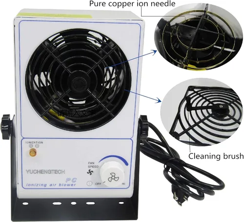 Miniatura 3 de YUCHENGTECH Ionizador antiestático del eliminador estático de la descarga electro del ventilador del ventilador de aire ionizante (220V)