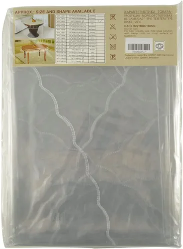 Miniatura 6 de Protector de mesa transparente grueso y transparente, mantel de plástico impermeable y a prueba de aceite, perfecto para mesa redonda de comedor