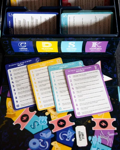 Miniatura 5 de Randolph CDSK Divertido juego de fiesta de trivia para adolescentes y adultos Ideal para noches de juego y grupos grandes Desafío de dos