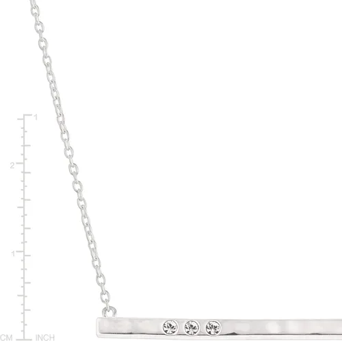 Miniatura 5 de Silpada Collar con colgante de línea punteada con cristales en plata de ley, 18 pulgadas + 2 pulgadas