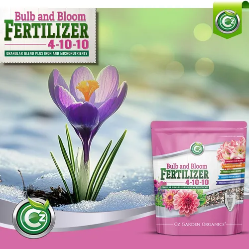 Miniatura 4 de 4-10-10 - Fertilizante para bulbos y flores, fabricado en Estados Unidos, 2% de hierro + micronutrientes, alimento para plantas para jardines