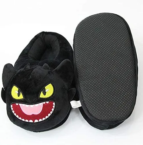 Miniatura 5 de XHBYG Pantuflas de felpa de dibujos animados de anime, sandalias de invierno para interiores, cálidas, unisex, lindas pantuflas de animales 9 2