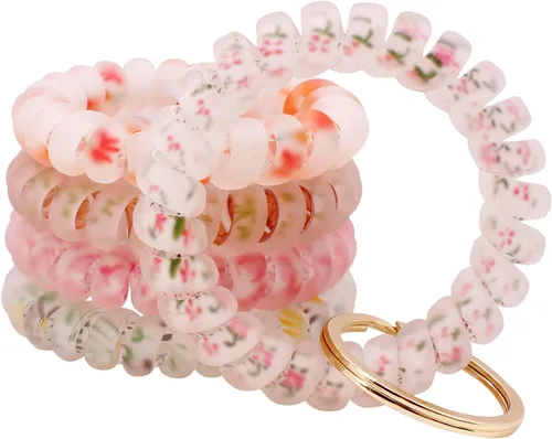 Miniatura 11 de BIHRTC Llavero Brazalete Elástico Pulsera de Muñeca