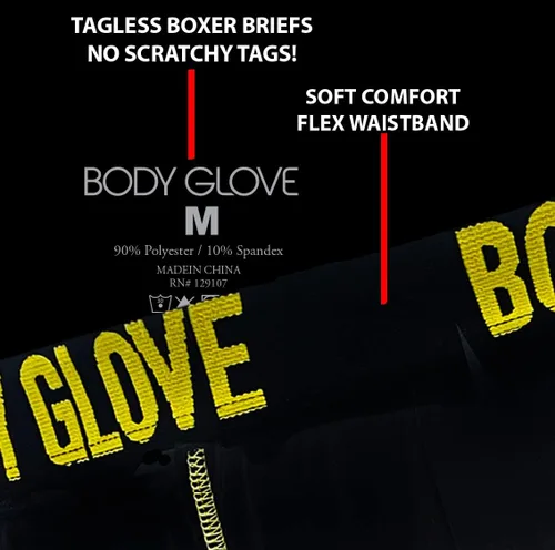 Miniatura 8 de Body Glove Calzoncillos tipo bóxer para hombre, ropa interior de rendimiento de ajuste seco, transpirable y atlético