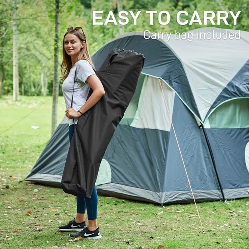 Miniatura 8 de EVER ADVANCED Silla alta de director con portavasos de 31", Silla plegable a altura de barra para acampar, deportes con bolsa de transporte