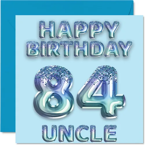 Miniatura 21 de Stuff4 Tarjeta de primer cumpleaños para niños, globo de fiesta con purpurina azul, tarjetas de feliz cumpleaños para niño de 1 año, nieto, hijo, 57