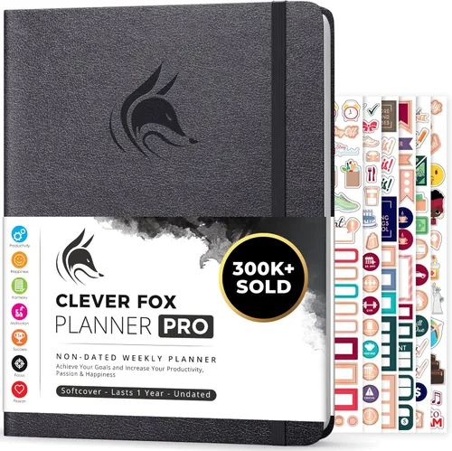 Miniatura 26 de Clever Fox Planner PRO – Planificador de vida semanal y mensual para aumentar la productividad, el manejo del tiempo y alcanzar tus objetivos, 8.5 x