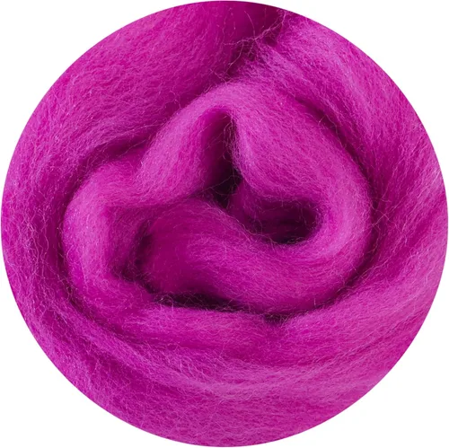 Miniatura 173 de 24 tipos de lana rosa, 4.23 oz (120 g), adecuado para fieltro húmedo y fieltro de aguja de telas hiladas de lana. Un paquete de prueba está Tonos