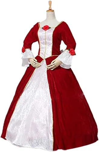 Miniatura 2 de Fortunehouse Princess Belle - Vestido de fiesta de Navidad rojo