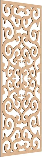 Miniatura 153 de Eveline - Paneles decorativos de pared de madera con calado, 13 3/8 pulgadas de ancho x 34 3/8 pulgadas de alto x 3/8 de alto, roble rojo rojo