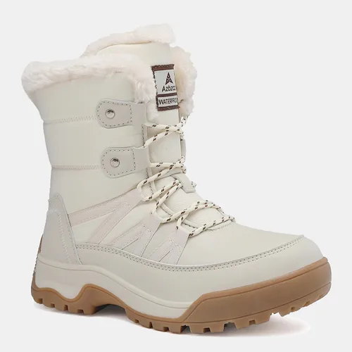 Miniatura 6 de AZBZCZ Botas de nieve de invierno para mujer, impermeables, antideslizantes, con forro de piel fría, zapatos cómodos