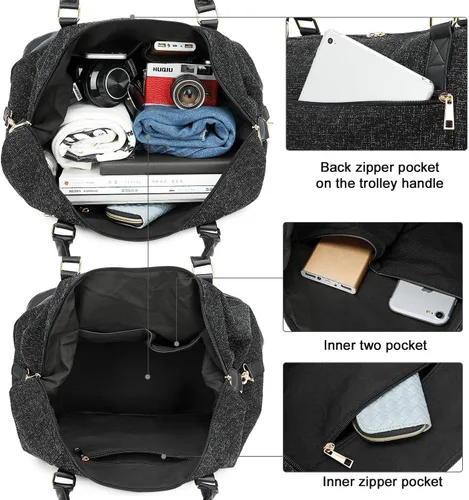 Miniatura 2 de CAMTOP Bolso de viaje para mujer con funda de equipaje y compartimento para zapatos