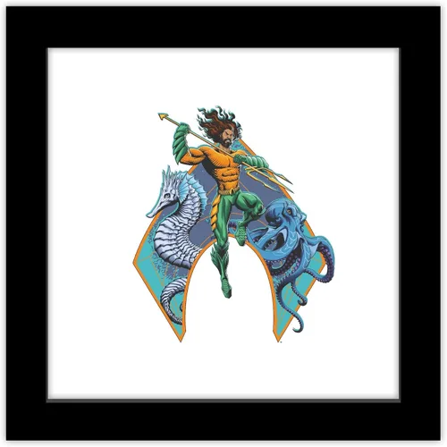 Miniatura 9 de Trends International Gallery Pops DC Comics Movie Aquaman y el Reino Perdido - Póster gráfico de pared con emblema de Aquaman, 12.00 x 12.00 Versión