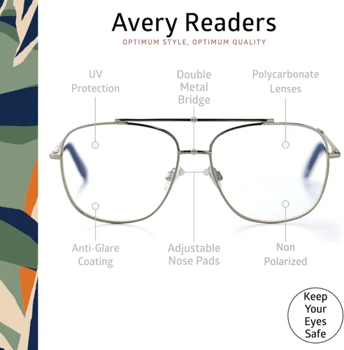 Miniatura 3 de OPTIMUM OPTICAL Daydream Readers - Lentes de lectura con bisagras montadas en resorte, resistentes a los arañazos, montura redonda, para hombres
