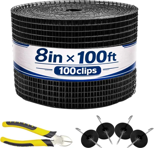 Miniatura 9 de PROLEE Protector de Pájaros para Panel Solar de 6 Pulgadas X 100 Pies, Protector Contra Bichos Antioxidante con 100 Clips Sujetadores, Malla