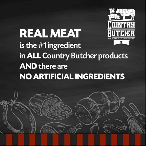 Miniatura 4 de THE COUNTRY BUTCHER Golosinas rellenas de tráquea para perros, glucosamina y condroitina para la salud de las articulaciones, juguete masticable
