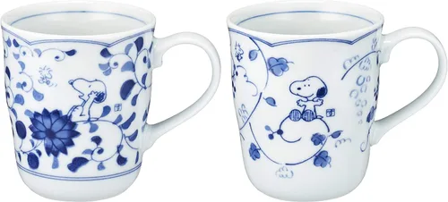 Juego de tazas Sunupii 630740 Indigo Arabesque, Arabesque / Uva (Viene en una caja de regalo), para el Día de la Madre, Regalo