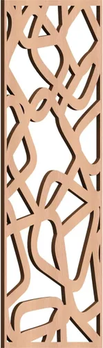 Miniatura 139 de Acme Paneles de pared decorativos de madera con calado, 9 3/8 pulgadas de ancho x 24 3/8 pulgadas de alto x 1/4 de alto, roble rojo
