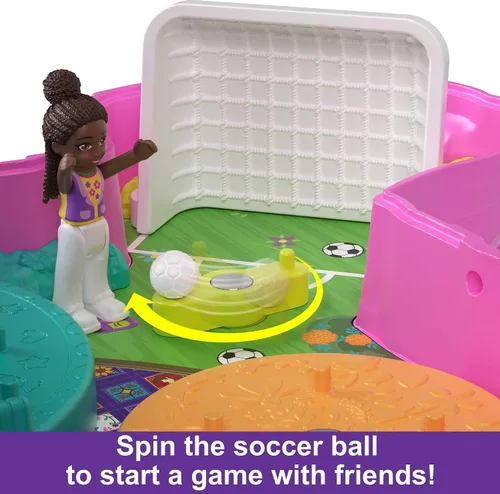 Miniatura 5 de Polly Pocket Juego compacto, fiesta de piñata con 2 micro muñecas y accesorios, juguetes de viaje con revelaciones sorpresa