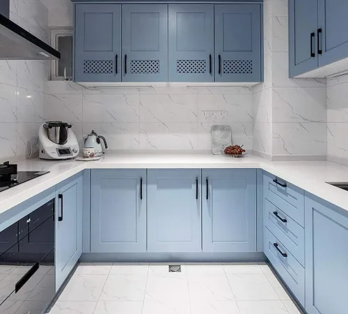 Miniatura 7 de Safiyya Papel Tapiz Azul Despegar y Pegar Papel de Contacto Gris Azul Papel Tapiz Decorativo Impermeable Autoadhesivo Papel de Contacto Rollos