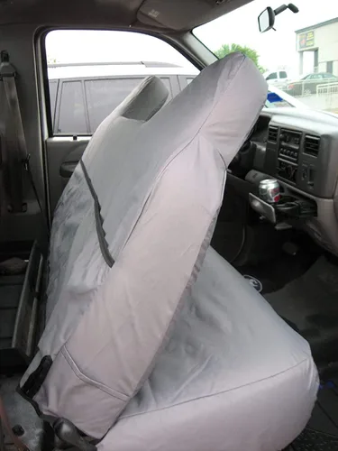 Miniatura 2 de Durafit Fundas para Asientos para 1999-2007 Ford F250-F550 Camión de Trabajo con Asiento de Banco Sólido Delantero, Fundas para Asientos de Ajuste