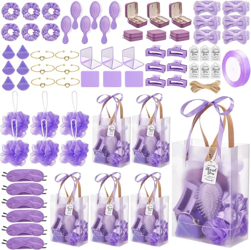 Miniatura 9 de 74 piezas de premios de baby shower para ganadores de juegos, regalos de baby shower, incluyendo diadema, cepillo para el cabello, joyero con bolsa