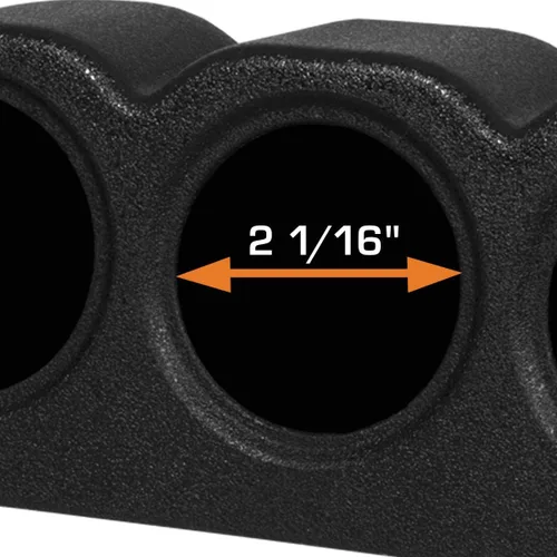 Miniatura 4 de GlowShift - Soporte universal de montaje en salpicadero de tres indicadores en negro - Compatible con cualquier marca/modelo de coche o camión