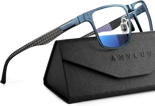 Miniatura 21 de ANYLUV Blue Light Glasses Men, Carbon Fiber Working Blue Light Blocking Glasses Relieve Eyestrain for Men Women