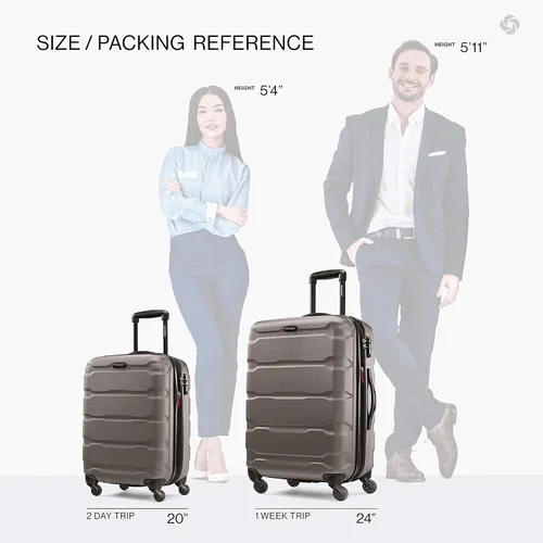 Miniatura 55 de Samsonite Omni PC - Maleta extensible rígida, Negro