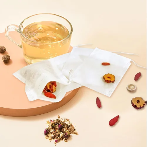 100 bolsas de filtro de té, bolsas de té desechables, bolsas de muselina con cordón para té suelto, café, hierbas, especias y más (3.54 x 2.75