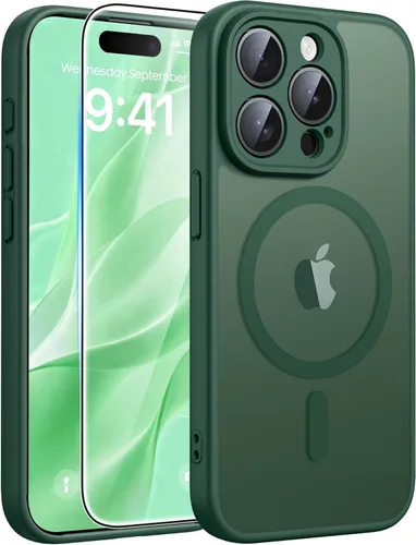 Miniatura 78 de FNTCASE Funda para iPhone 13 Pro: Fundas magnéticas translúcidas mate delgadas con protector de pantalla de vidrio templado