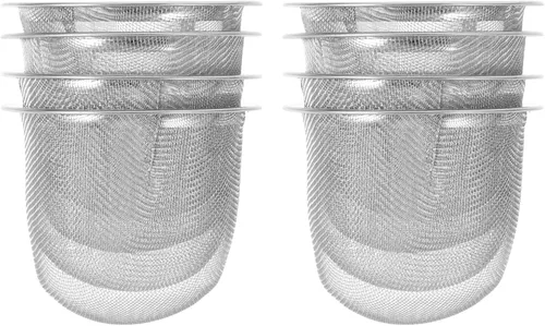 Miniatura 8 de Tofficu Filtro de malla de filtro de té de acero inoxidable para té de hojas sueltas Inserto de malla fina para elaboración casera de 2.28 pulgadas