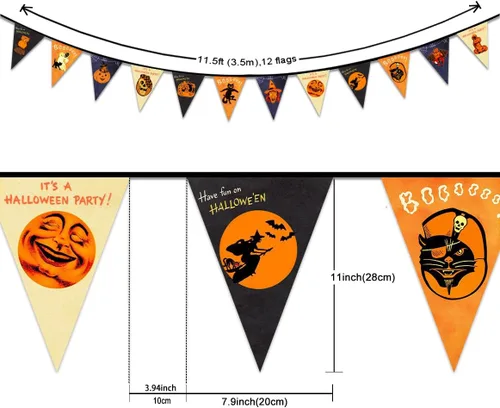 Miniatura 5 de Cartel temático de personajes de películas de terror para decoración de interiores y exteriores, suministros de fiesta de Halloween, decoraciones