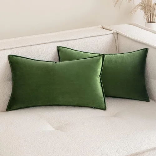 Miniatura 39 de MIULEE Paquete de 2 fundas decorativas de cojines de poliéster suave, fundas de almohada cuadradas cómodas y suaves para sofá, sillón, dormitorio