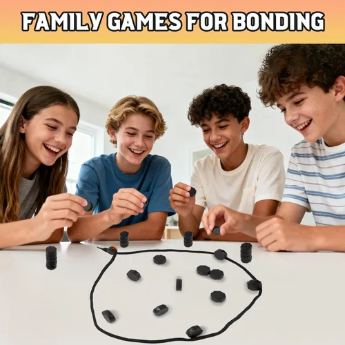 Miniatura 5 de Juego de ajedrez con 20 piedras, juego de ajedrez de plástico para adolescentes y adultos, regalos de Pascua, juegos de viaje, divertido juego