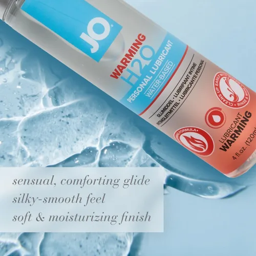 Miniatura 6 de JO H₂O - Lubricante de calentamiento personal a base de agua para parejas e intimidad, 4 onzas líquidas