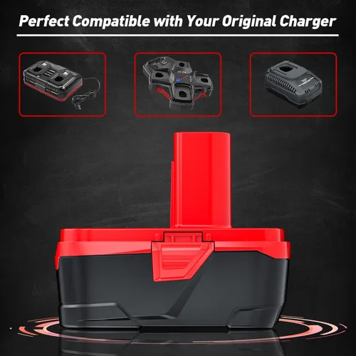 Miniatura 5 de Bonadget 7000mAh C3 Batería de 19.2 Voltios para Reemplazo de Batería Craftsman para Craftsman 19.2 Voltios Litio-ion DieHard XCP 3130211004