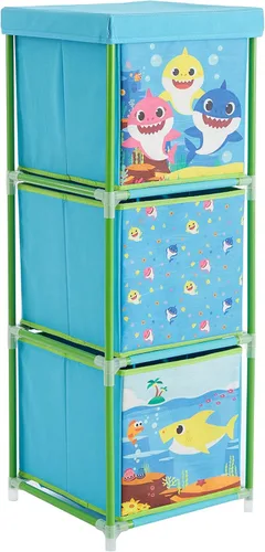 Miniatura 12 de Nickelodeon Paw Patrol - Organizador de almacenamiento de tela de 3 niveles con 3 cubos y tapa, contenedores de almacenamiento de juguetes