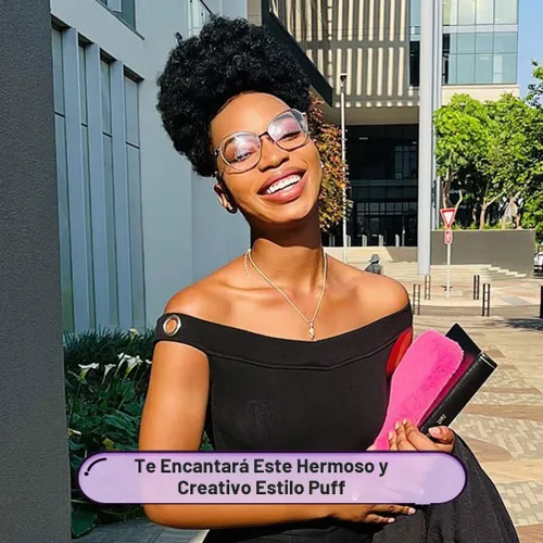 Miniatura 2 de YEAME Cola de Caballo Afro Puff con Cordón para Mujeres Negras, Cola de Caballo Afro Corta Rizada Crespa Sintética Hair Puffs, Moño Afro Negro Negro