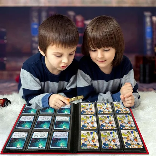 Miniatura 10 de Carpeta de 9 bolsillos para tarjetas de intercambio, álbum de colección con fundas, protección para tarjetas de intercambio - 20 páginas - Capacidad