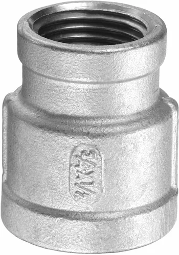 Miniatura 15 de HARFINGTON Acoplamiento Reductor 1-1/2" x 1" NPT Roscado Hembra 304 Acero Inoxidable Reductor Cónico Conexión de Tubería Fundida Adoptado para Tubo